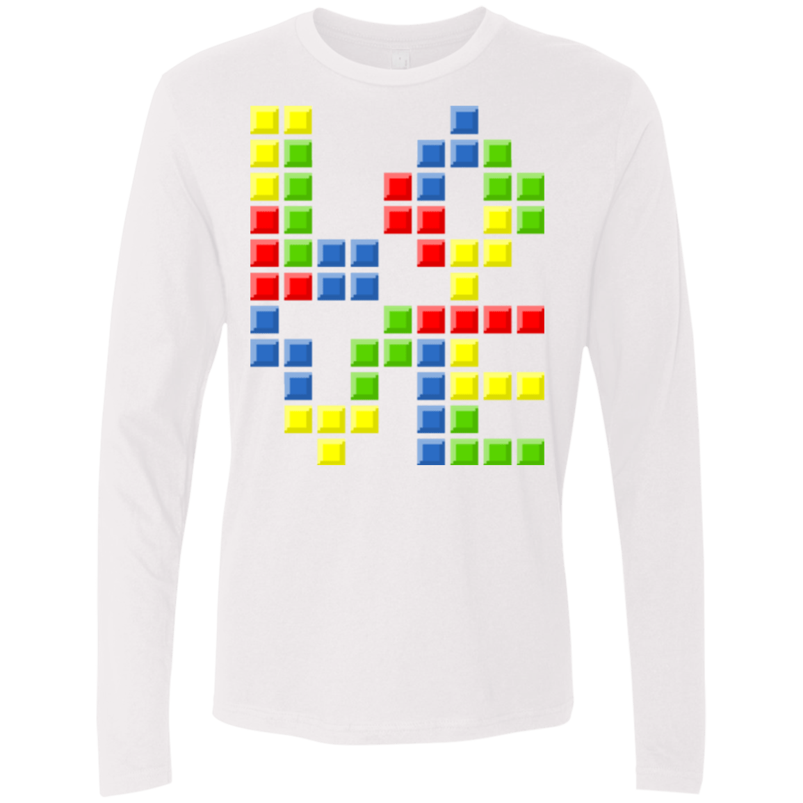 T-Shirts White / S Love Puzzles Men's Premium Long Sleeve