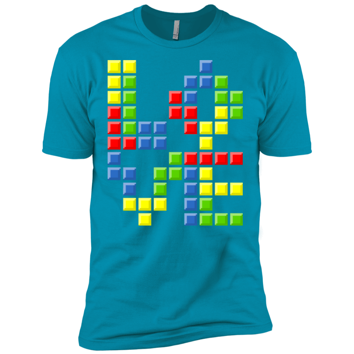 T-Shirts Turquoise / X-Small Love Puzzles Men's Premium T-Shirt