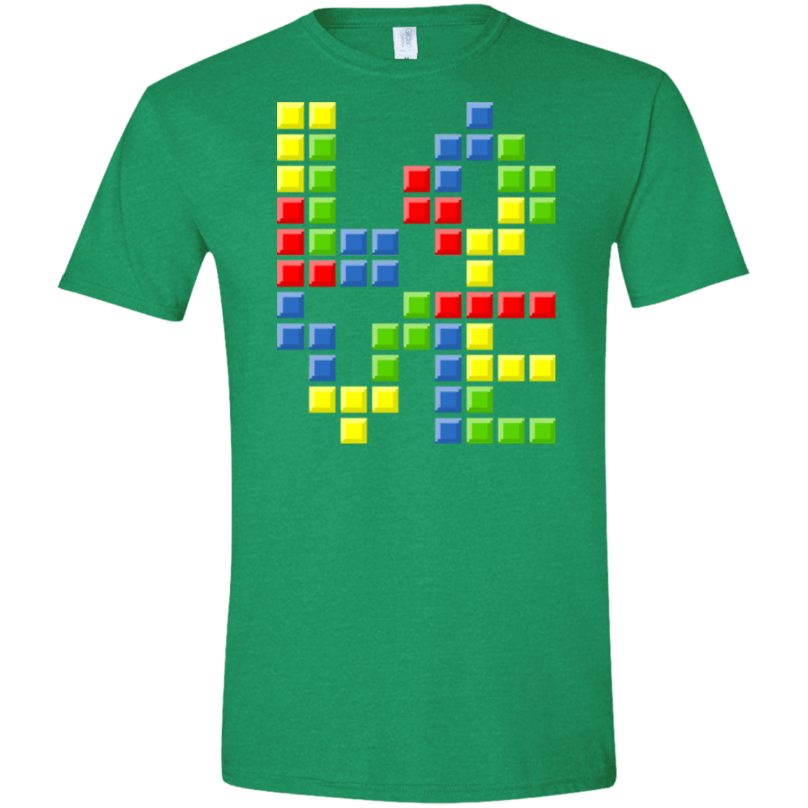 T-Shirts Heather Irish Green / S Love Puzzles Men's Semi-Fitted Softstyle