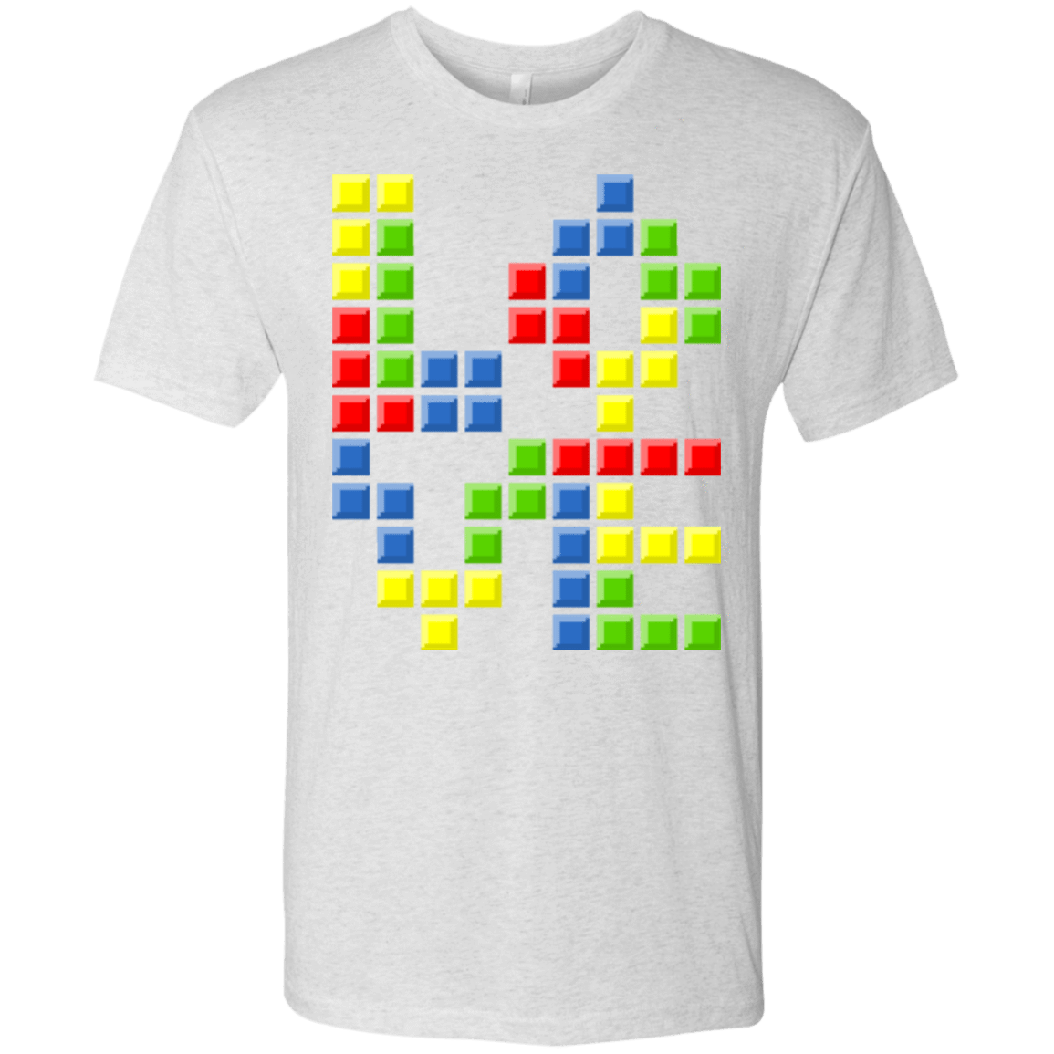 T-Shirts Heather White / S Love Puzzles Men's Triblend T-Shirt