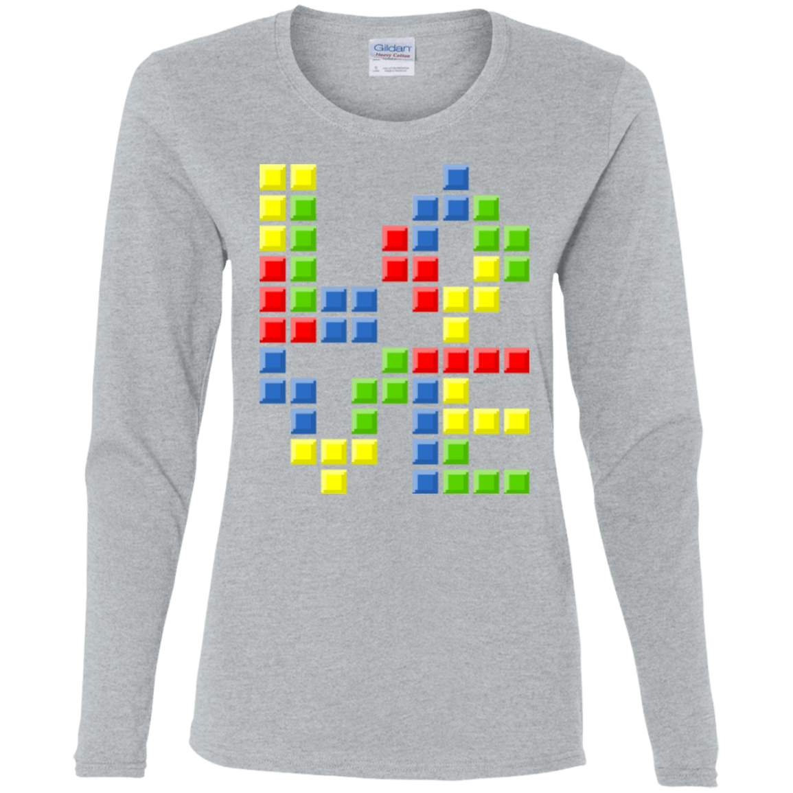 T-Shirts Sport Grey / S Love Puzzles Women's Long Sleeve T-Shirt