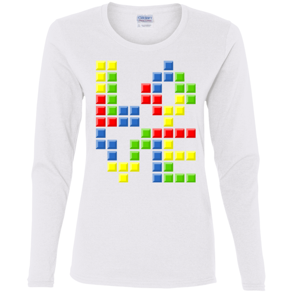 T-Shirts White / S Love Puzzles Women's Long Sleeve T-Shirt