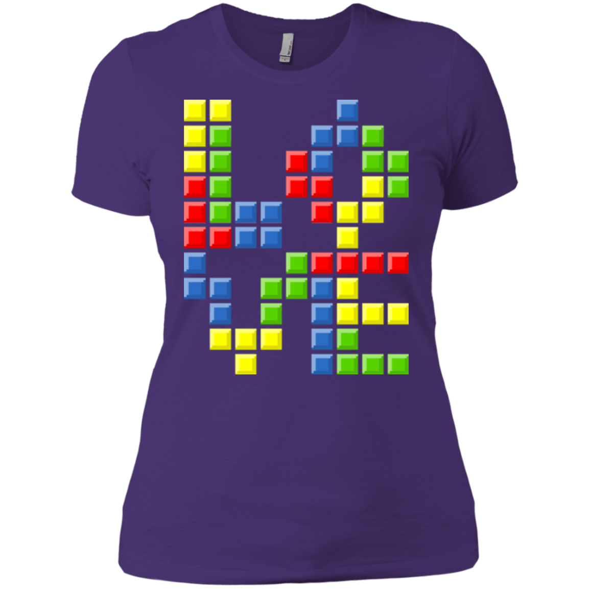 T-Shirts Purple Rush/ / X-Small Love Puzzles Women's Premium T-Shirt