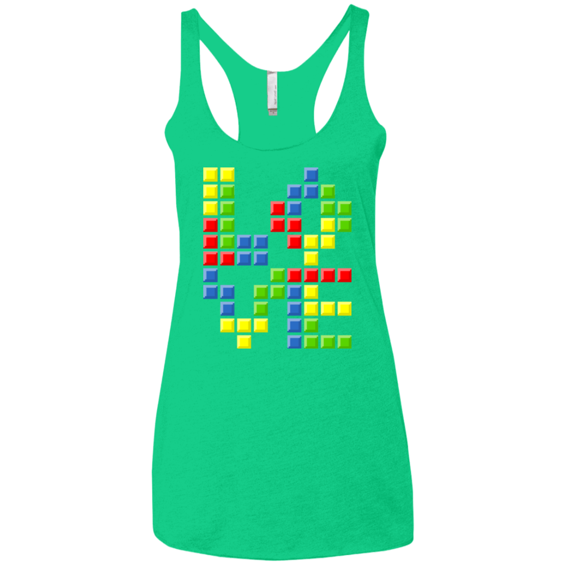 T-Shirts Envy / X-Small Love Puzzles Women's Triblend Racerback Tank
