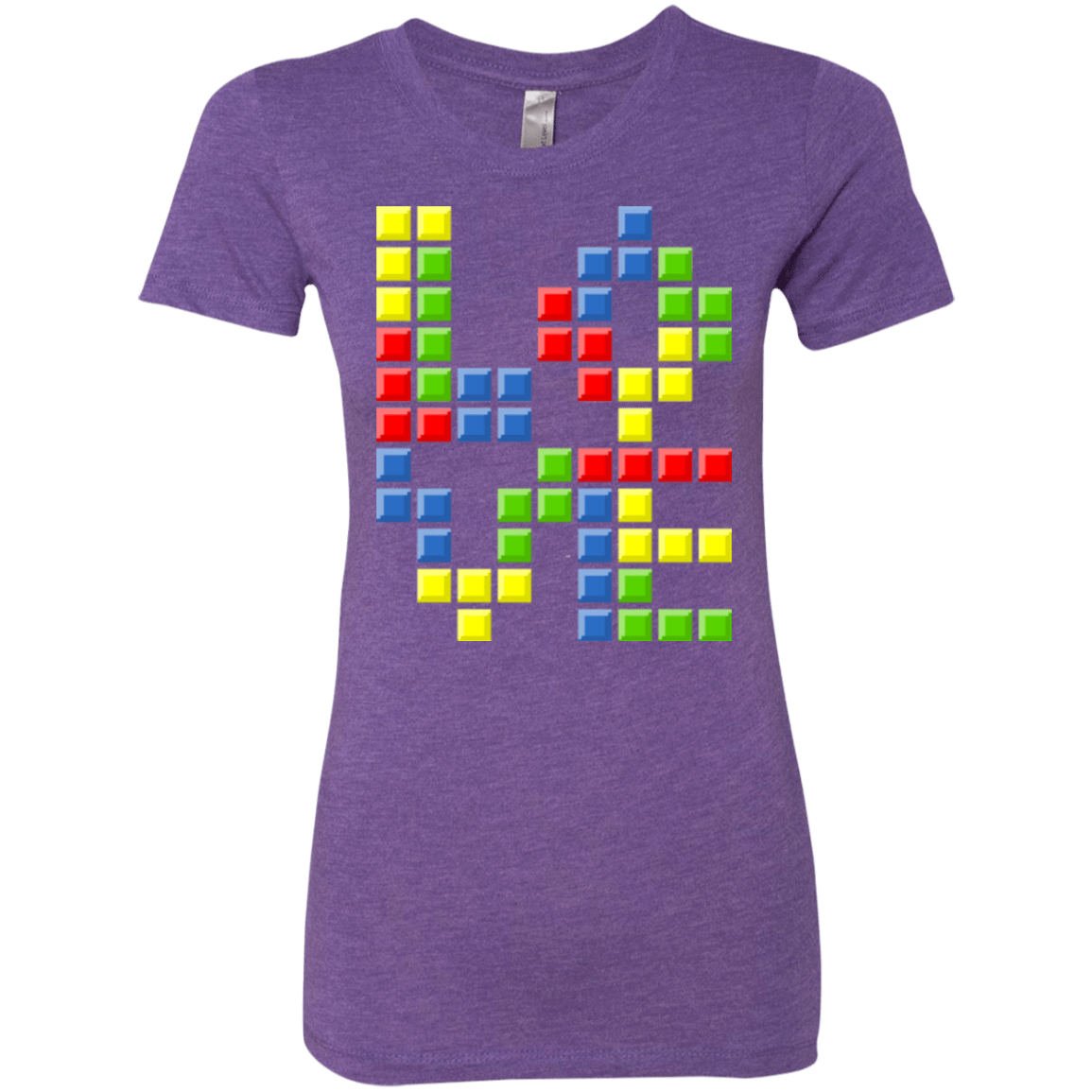 T-Shirts Purple Rush / S Love Puzzles Women's Triblend T-Shirt