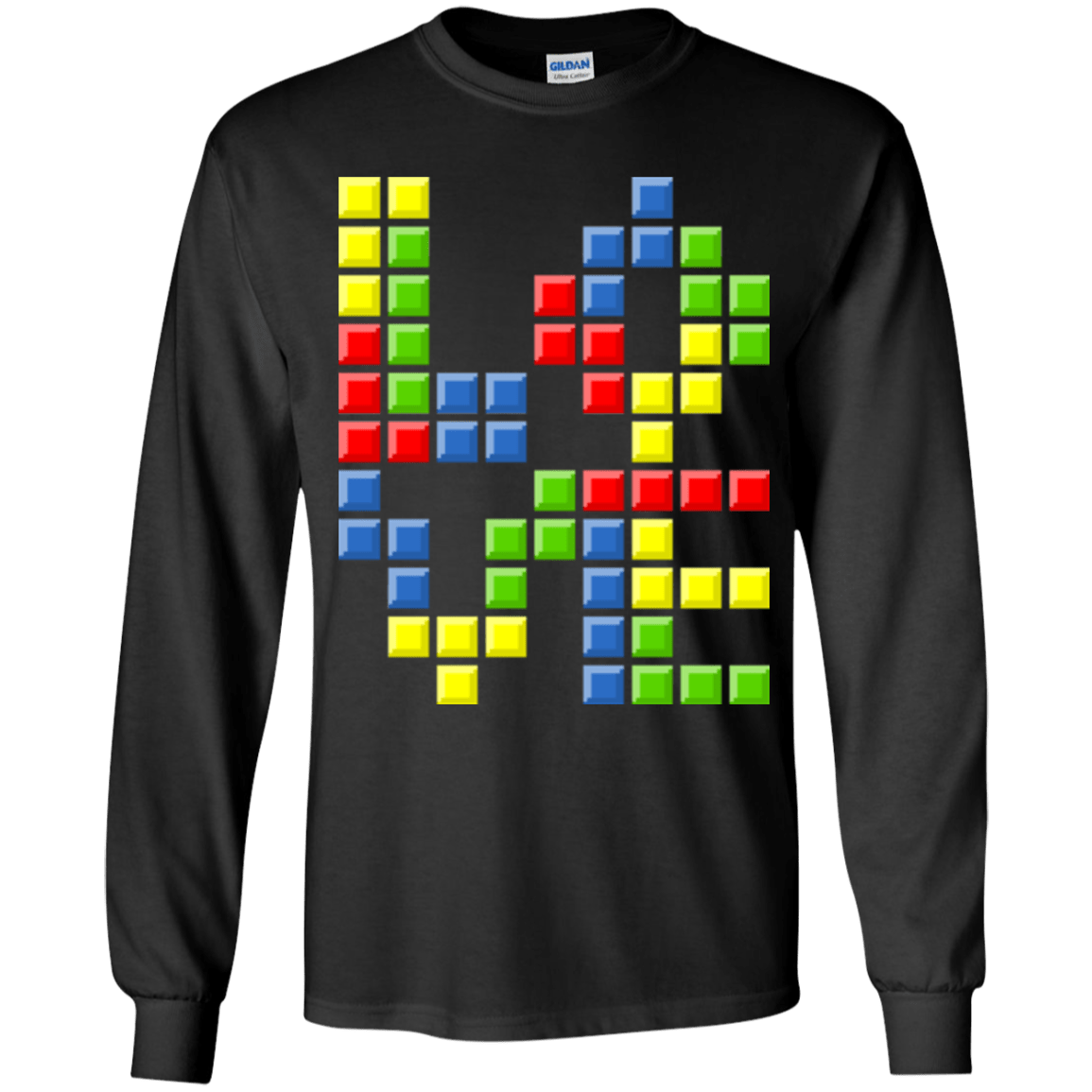 T-Shirts Black / YS Love Puzzles Youth Long Sleeve T-Shirt