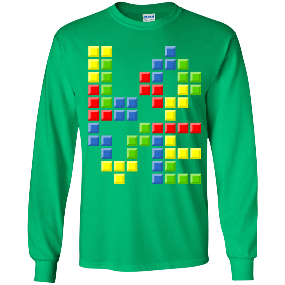 T-Shirts Irish Green / YS Love Puzzles Youth Long Sleeve T-Shirt