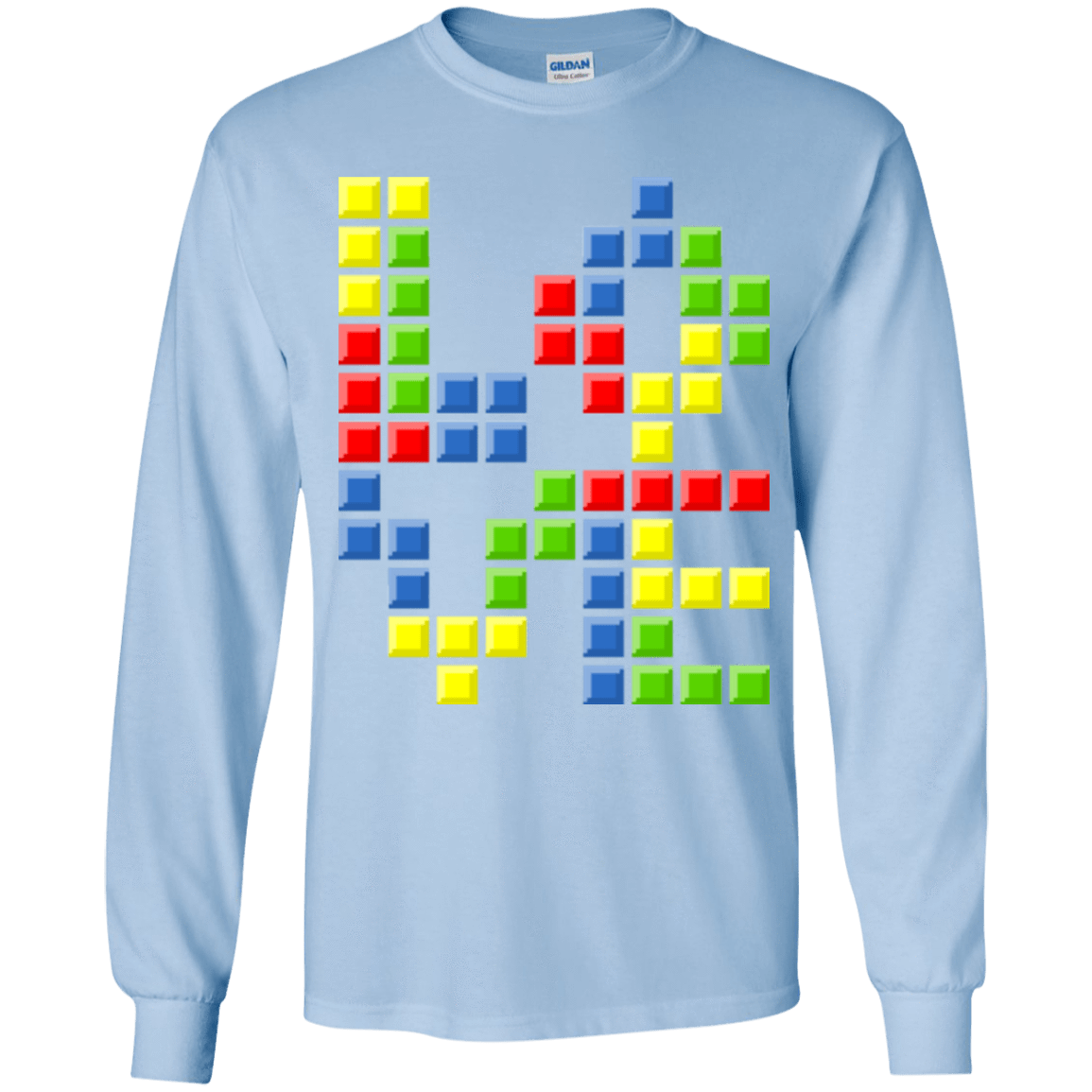 T-Shirts Light Blue / YS Love Puzzles Youth Long Sleeve T-Shirt