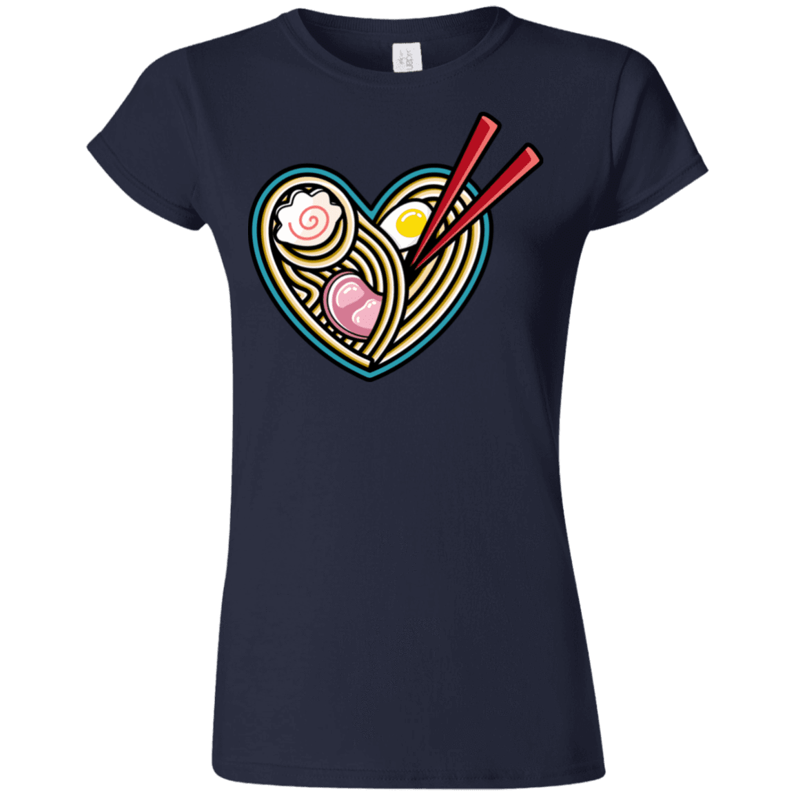 T-Shirts Navy / S Love Ramen Junior Slimmer-Fit T-Shirt