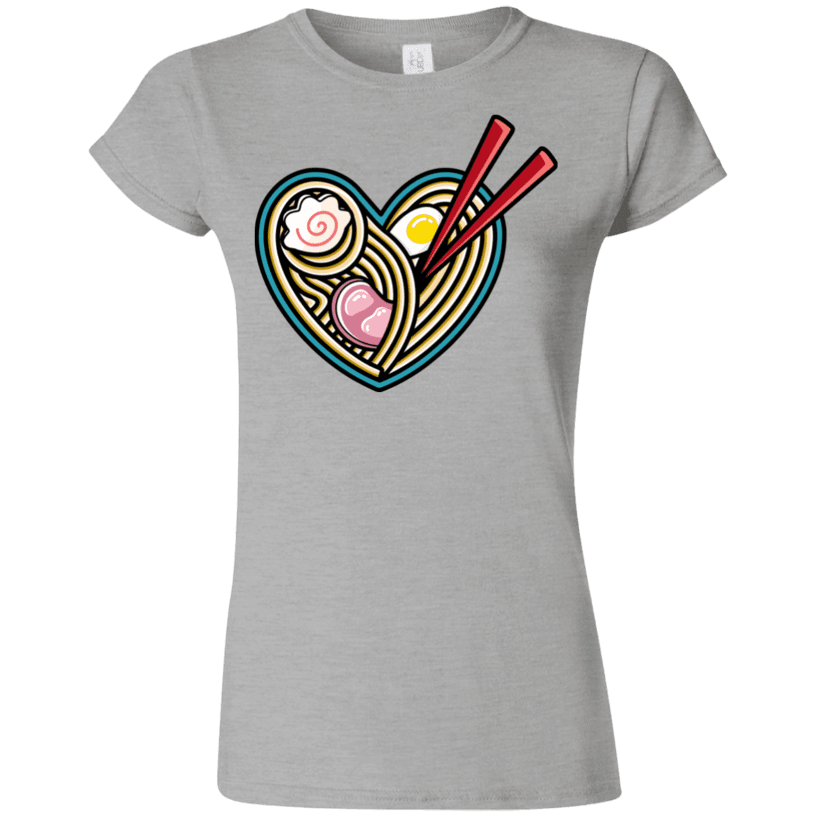 T-Shirts Sport Grey / S Love Ramen Junior Slimmer-Fit T-Shirt