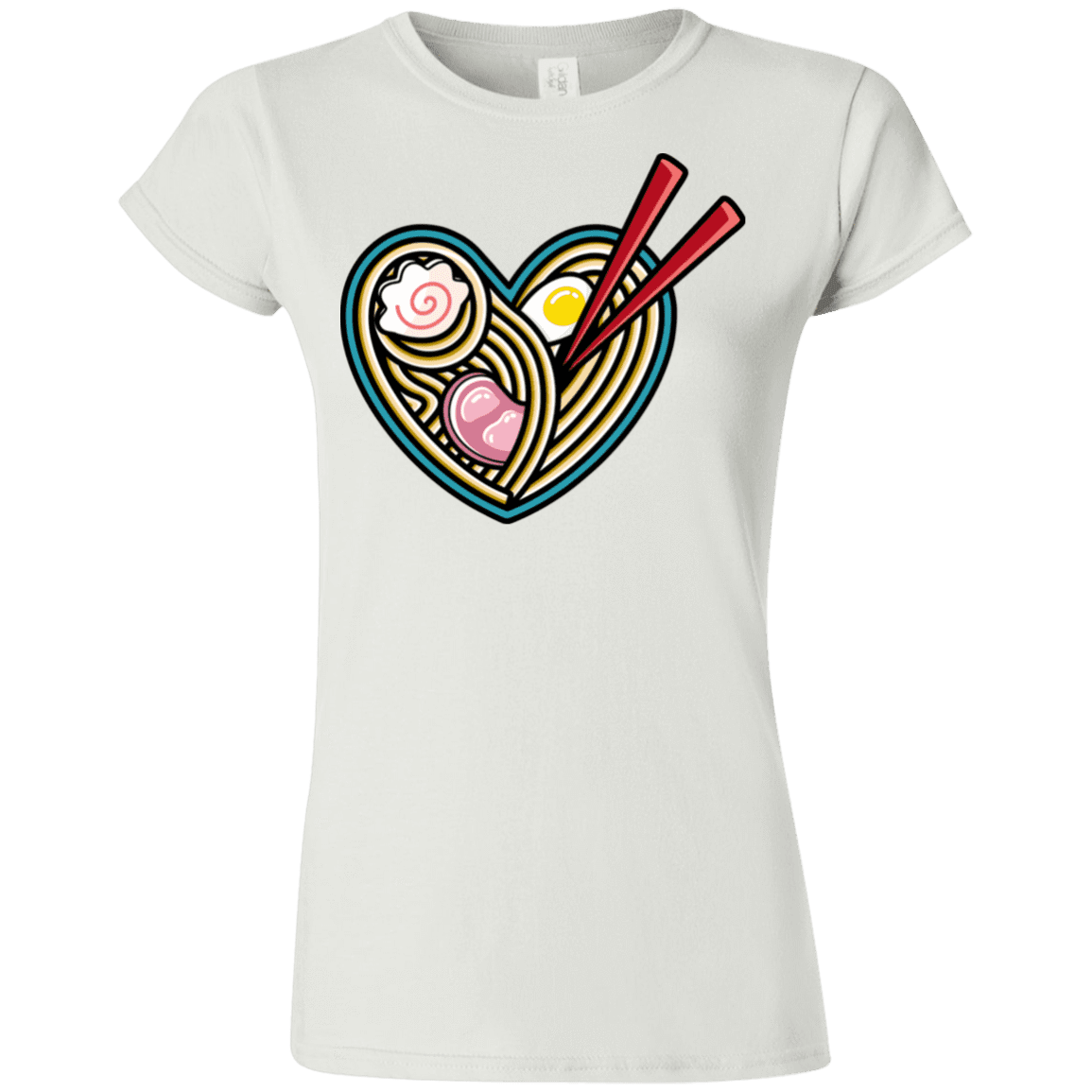 T-Shirts White / S Love Ramen Junior Slimmer-Fit T-Shirt