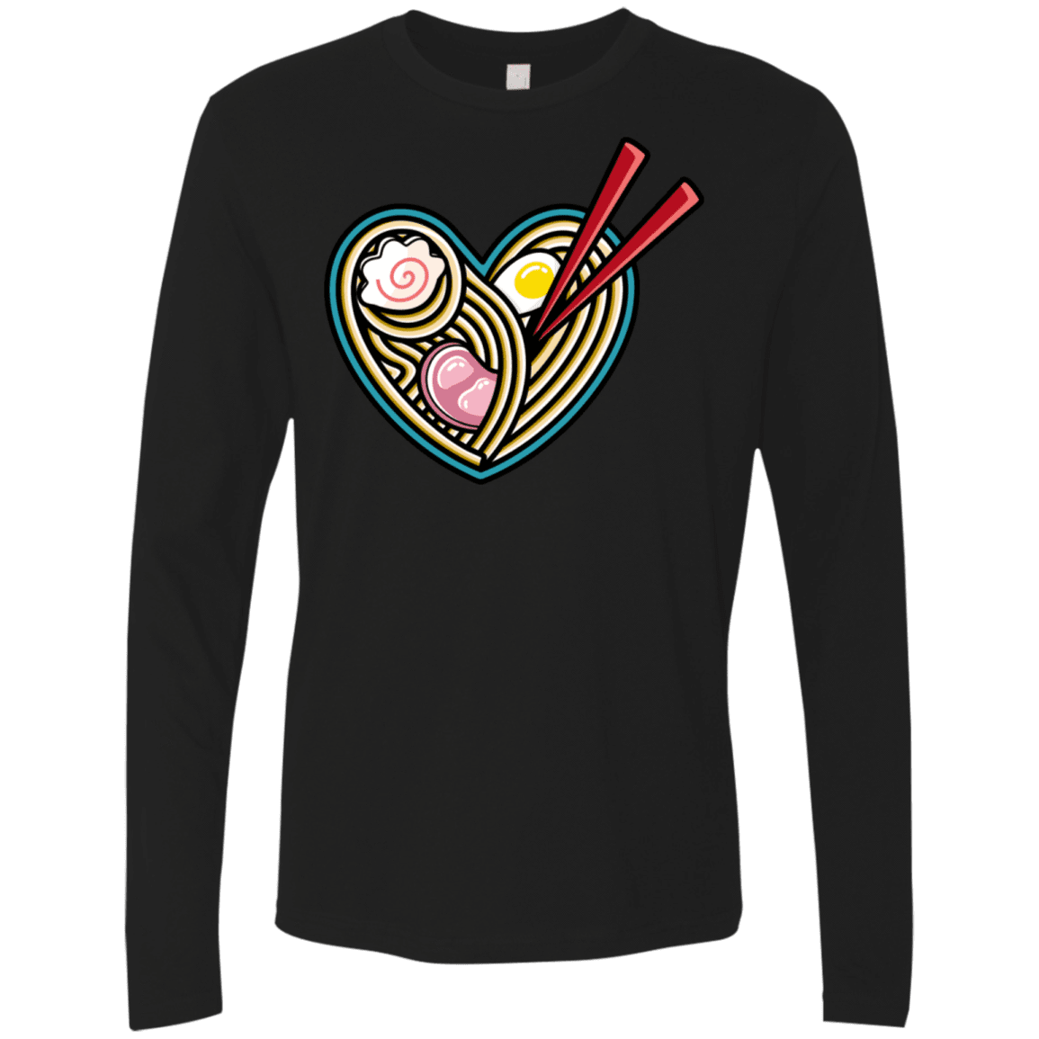 T-Shirts Black / S Love Ramen Men's Premium Long Sleeve