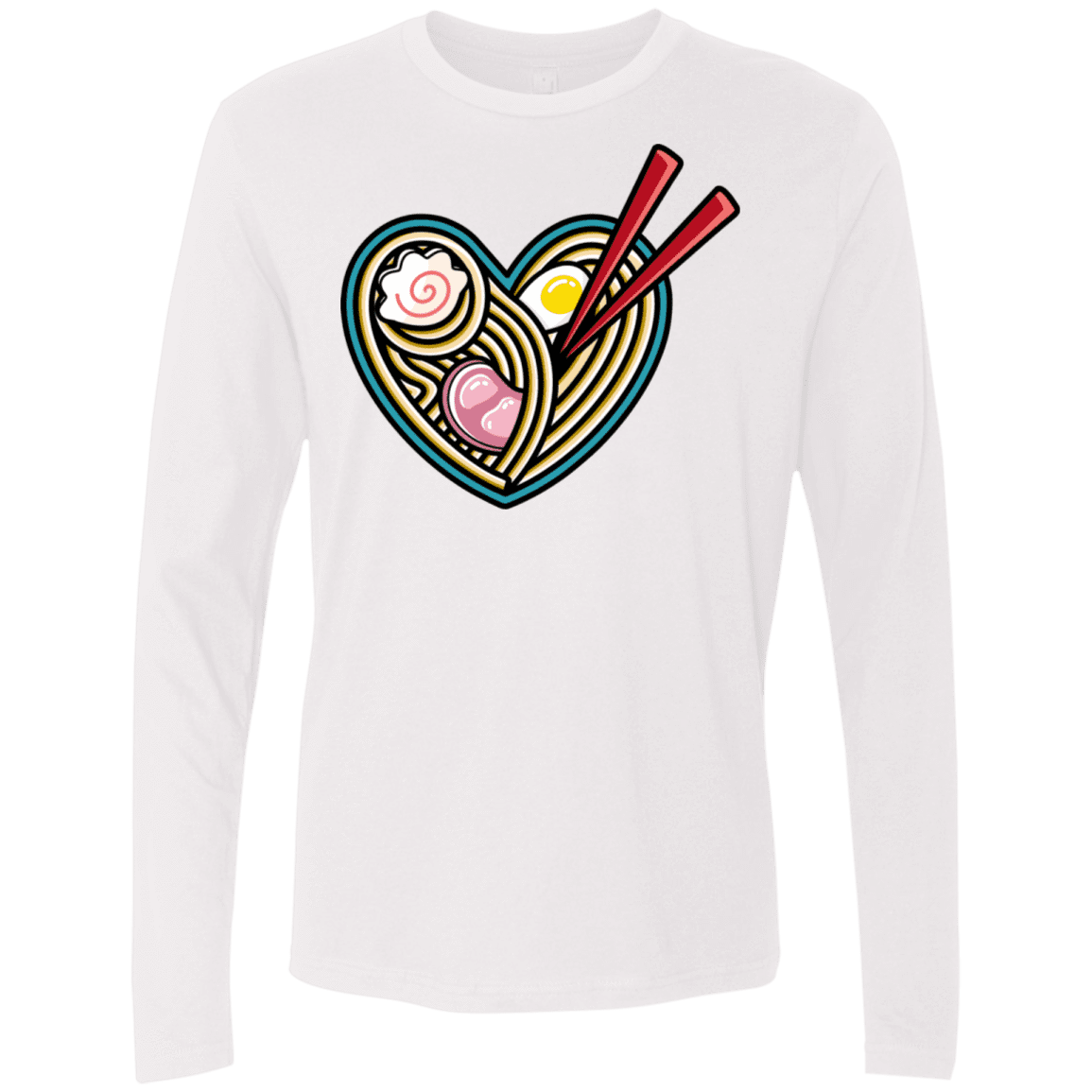 T-Shirts White / S Love Ramen Men's Premium Long Sleeve