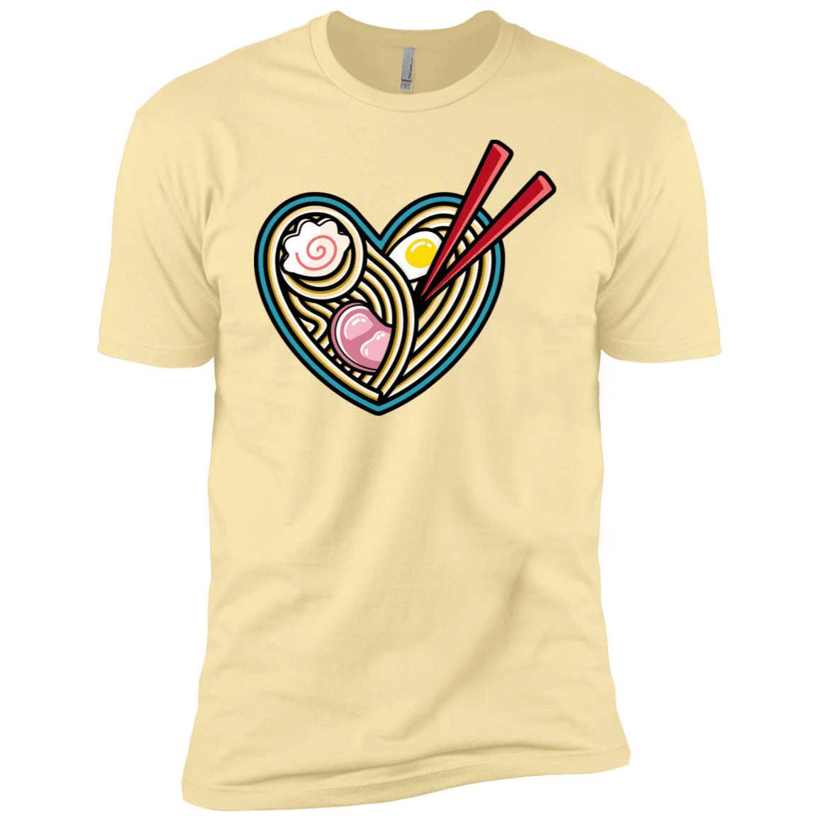 T-Shirts Banana Cream / X-Small Love Ramen Men's Premium T-Shirt