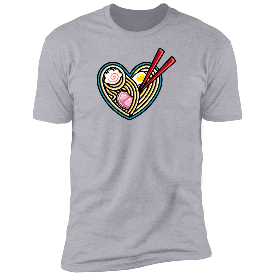 T-Shirts Heather Grey / S Love Ramen Men's Premium T-Shirt