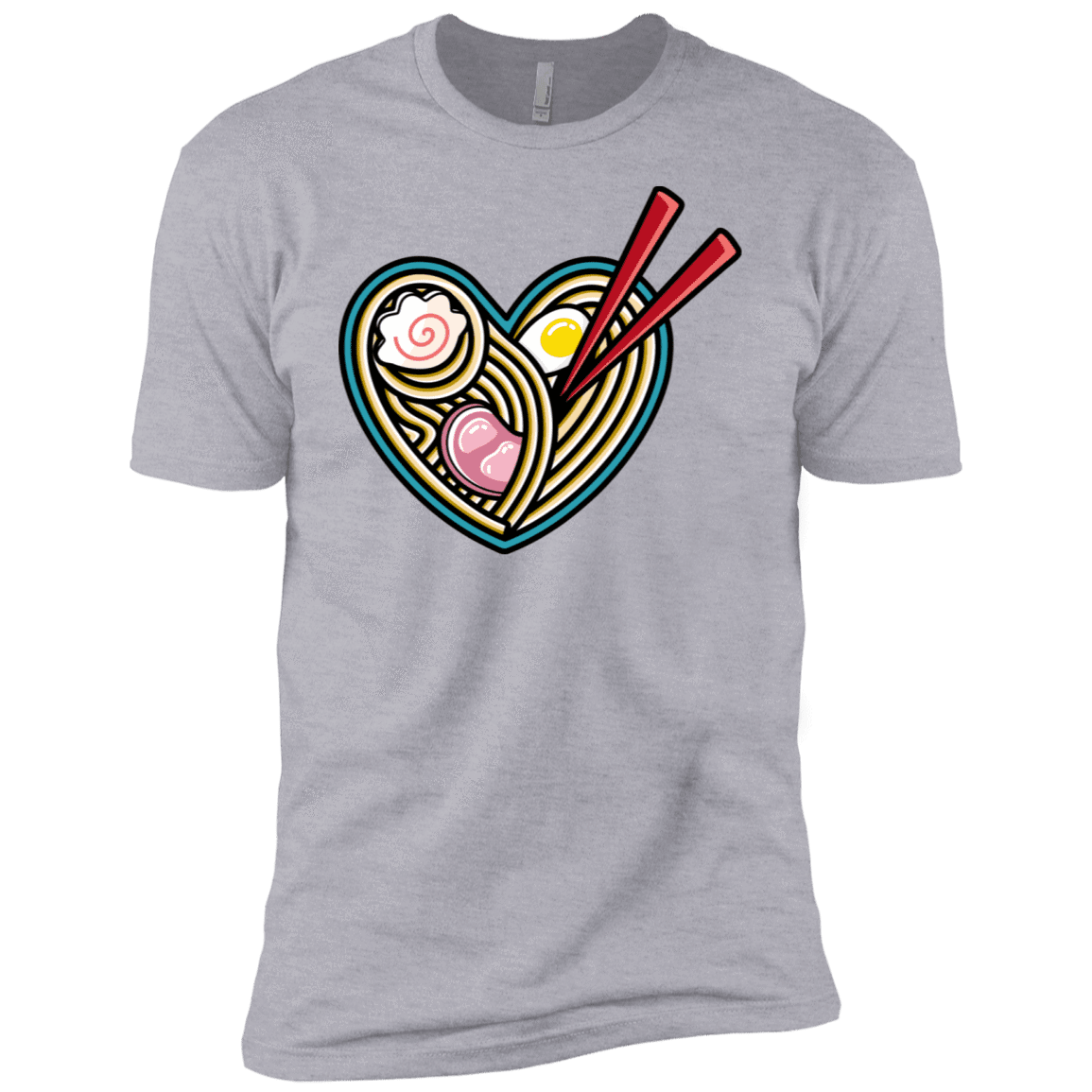 T-Shirts Heather Grey / X-Small Love Ramen Men's Premium T-Shirt