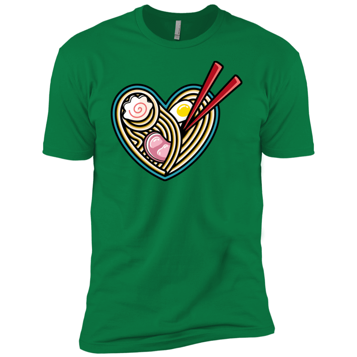 T-Shirts Kelly Green / X-Small Love Ramen Men's Premium T-Shirt