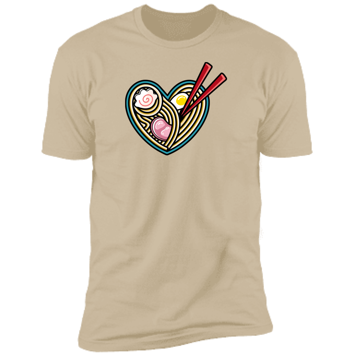 T-Shirts Sand / S Love Ramen Men's Premium T-Shirt