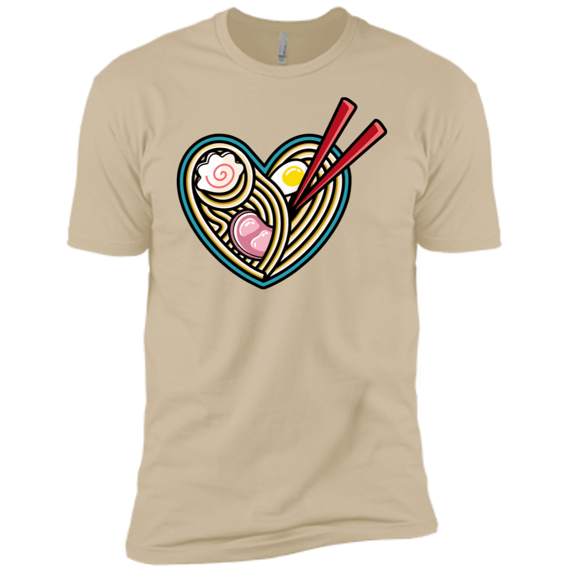 T-Shirts Sand / X-Small Love Ramen Men's Premium T-Shirt