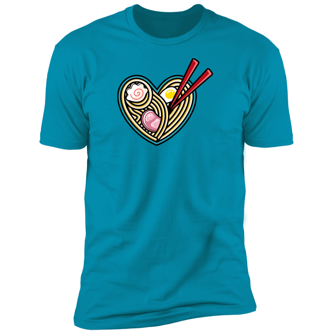 T-Shirts Turquoise / S Love Ramen Men's Premium T-Shirt