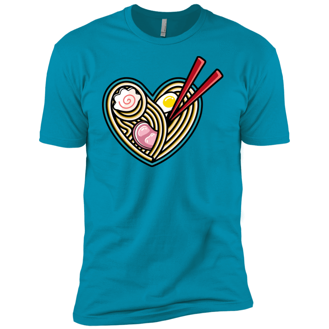 T-Shirts Turquoise / X-Small Love Ramen Men's Premium T-Shirt