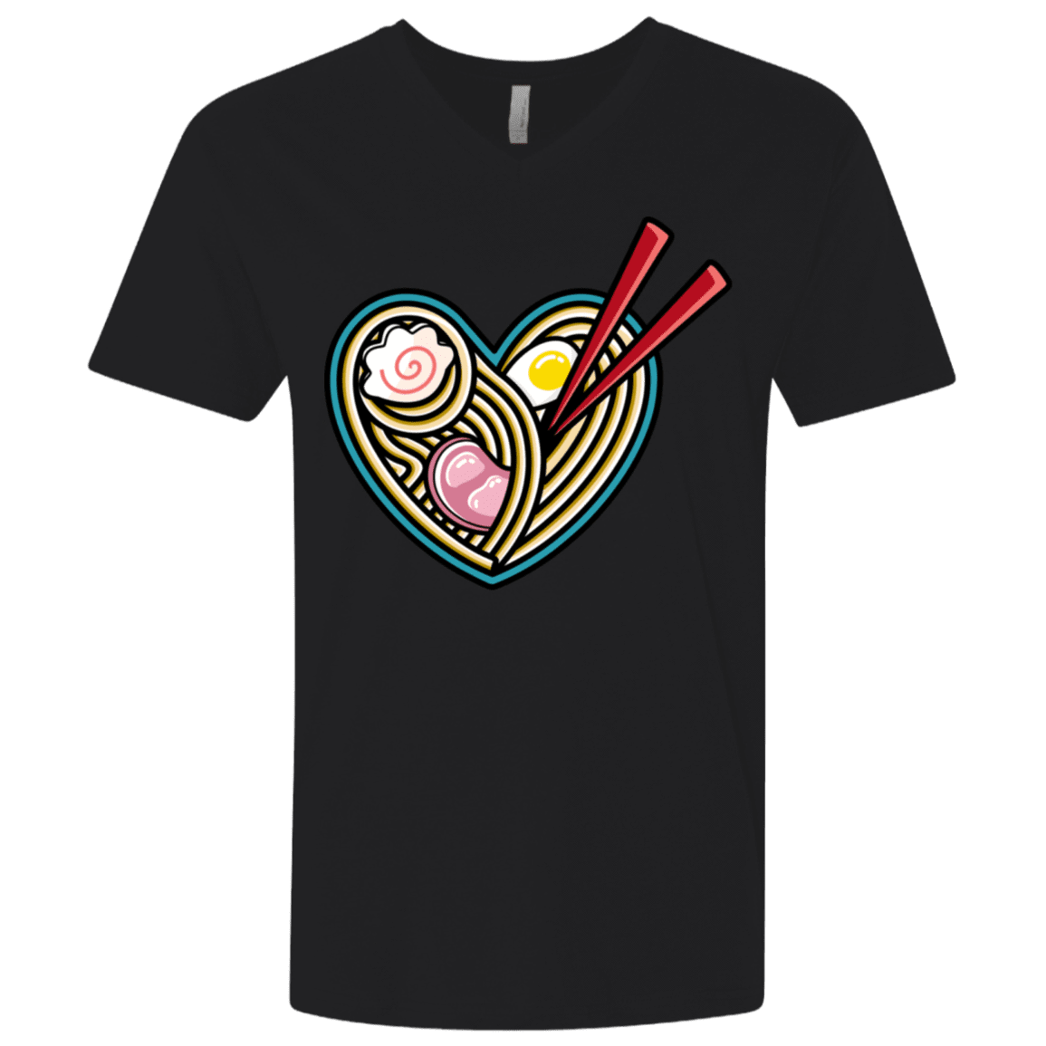T-Shirts Black / X-Small Love Ramen Men's Premium V-Neck