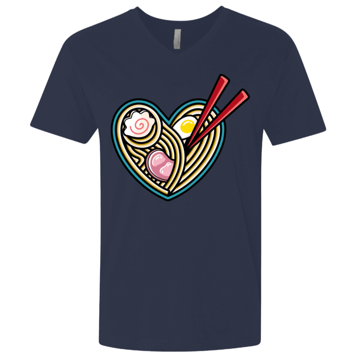 T-Shirts Midnight Navy / X-Small Love Ramen Men's Premium V-Neck