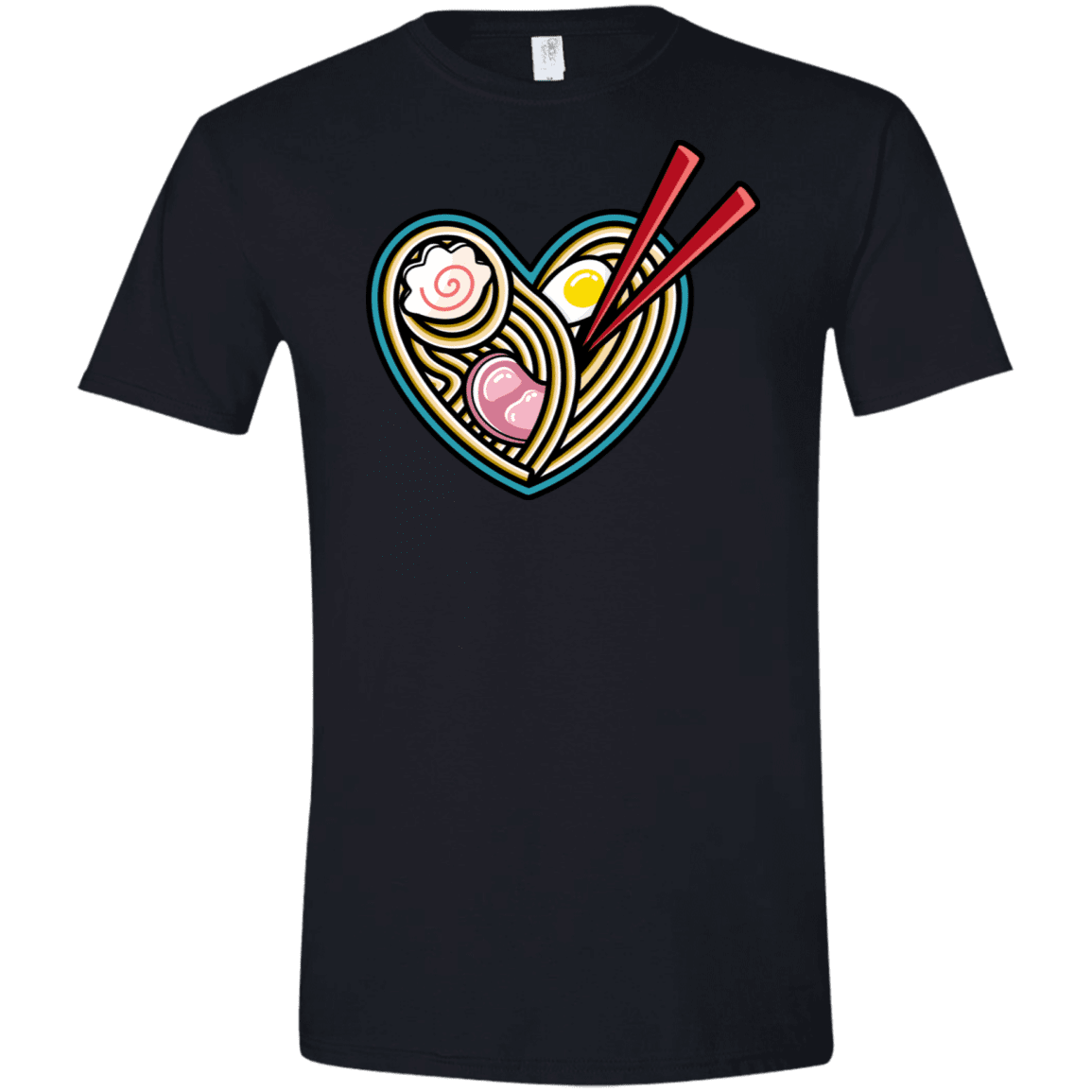 T-Shirts Black / X-Small Love Ramen Men's Semi-Fitted Softstyle