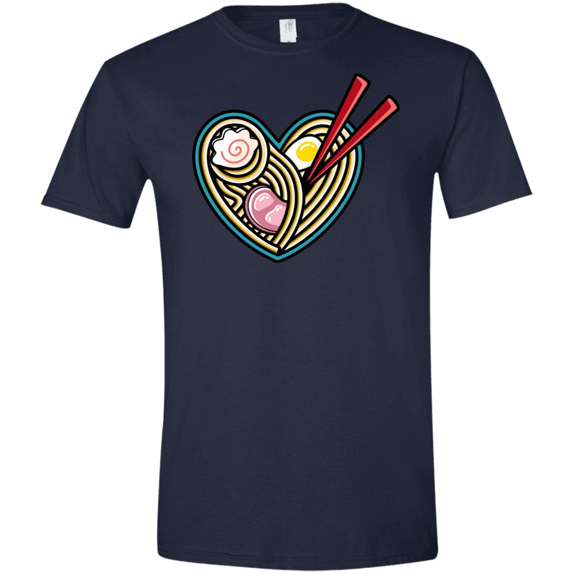 T-Shirts Navy / X-Small Love Ramen Men's Semi-Fitted Softstyle