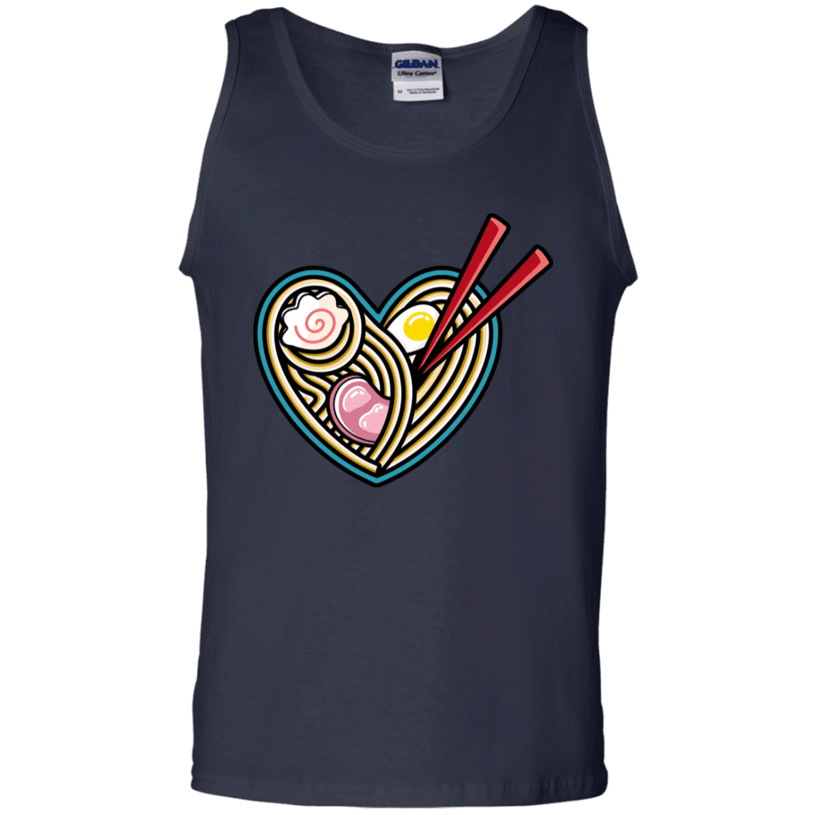 T-Shirts Navy / S Love Ramen Men's Tank Top