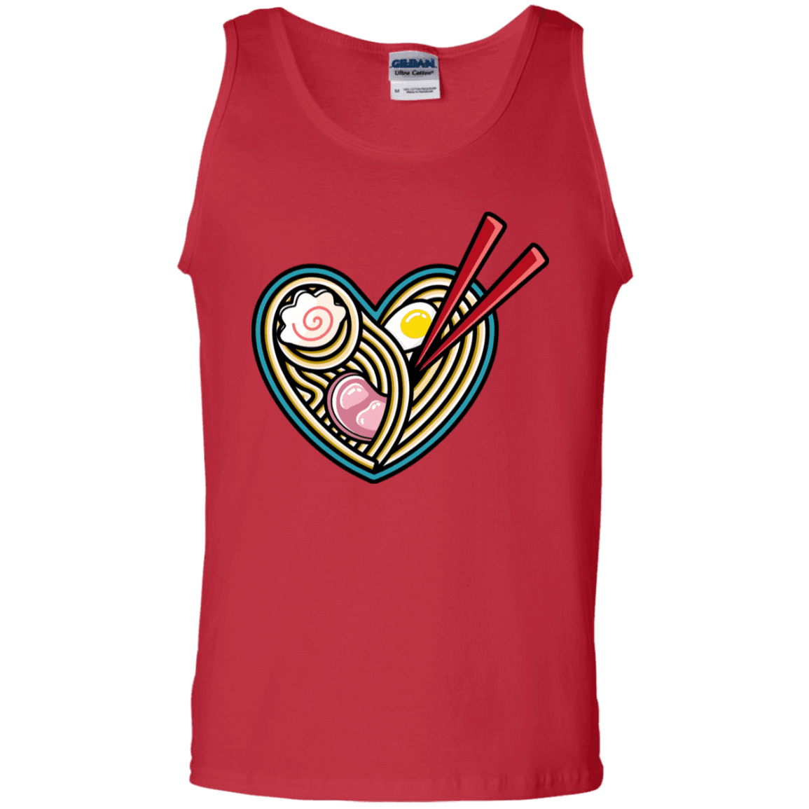 T-Shirts Red / S Love Ramen Men's Tank Top