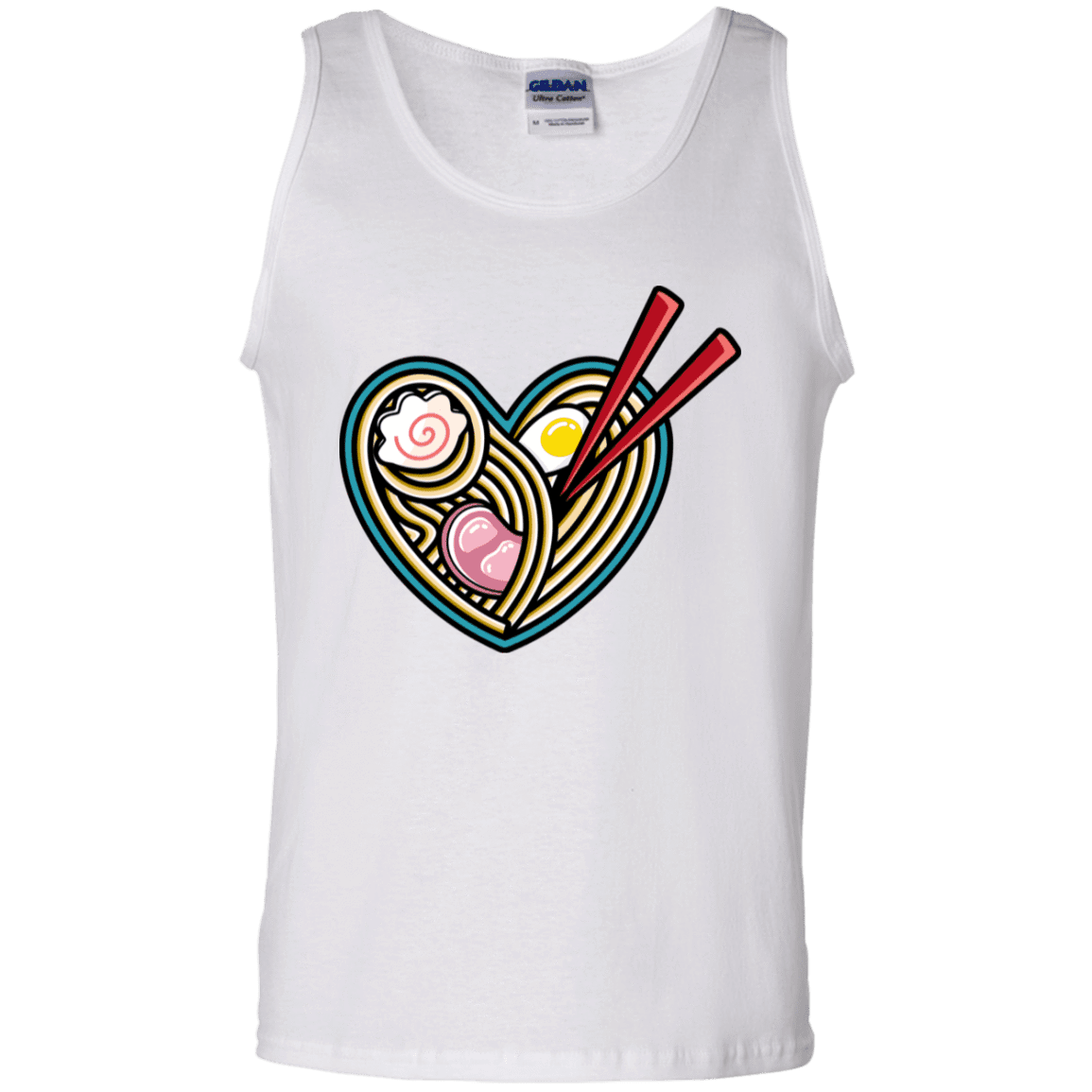 T-Shirts White / S Love Ramen Men's Tank Top