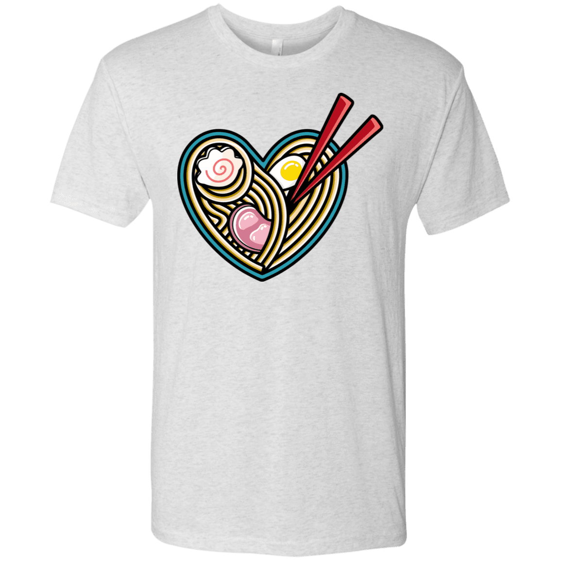 T-Shirts Heather White / S Love Ramen Men's Triblend T-Shirt