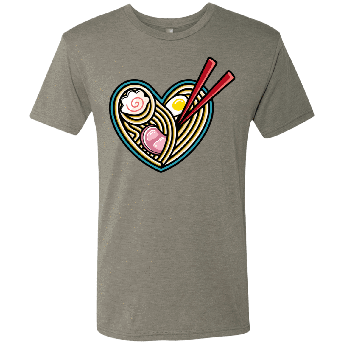 T-Shirts Venetian Grey / S Love Ramen Men's Triblend T-Shirt