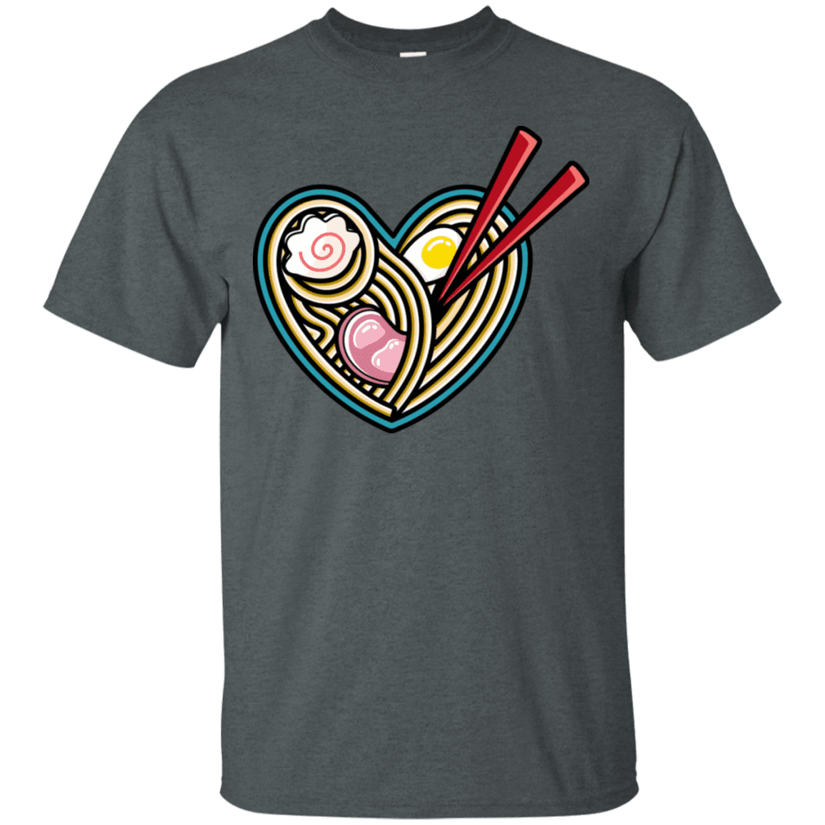 T-Shirts Dark Heather / S Love Ramen T-Shirt