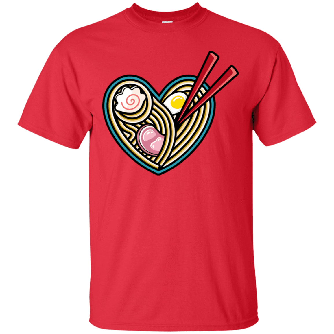 T-Shirts Red / S Love Ramen T-Shirt