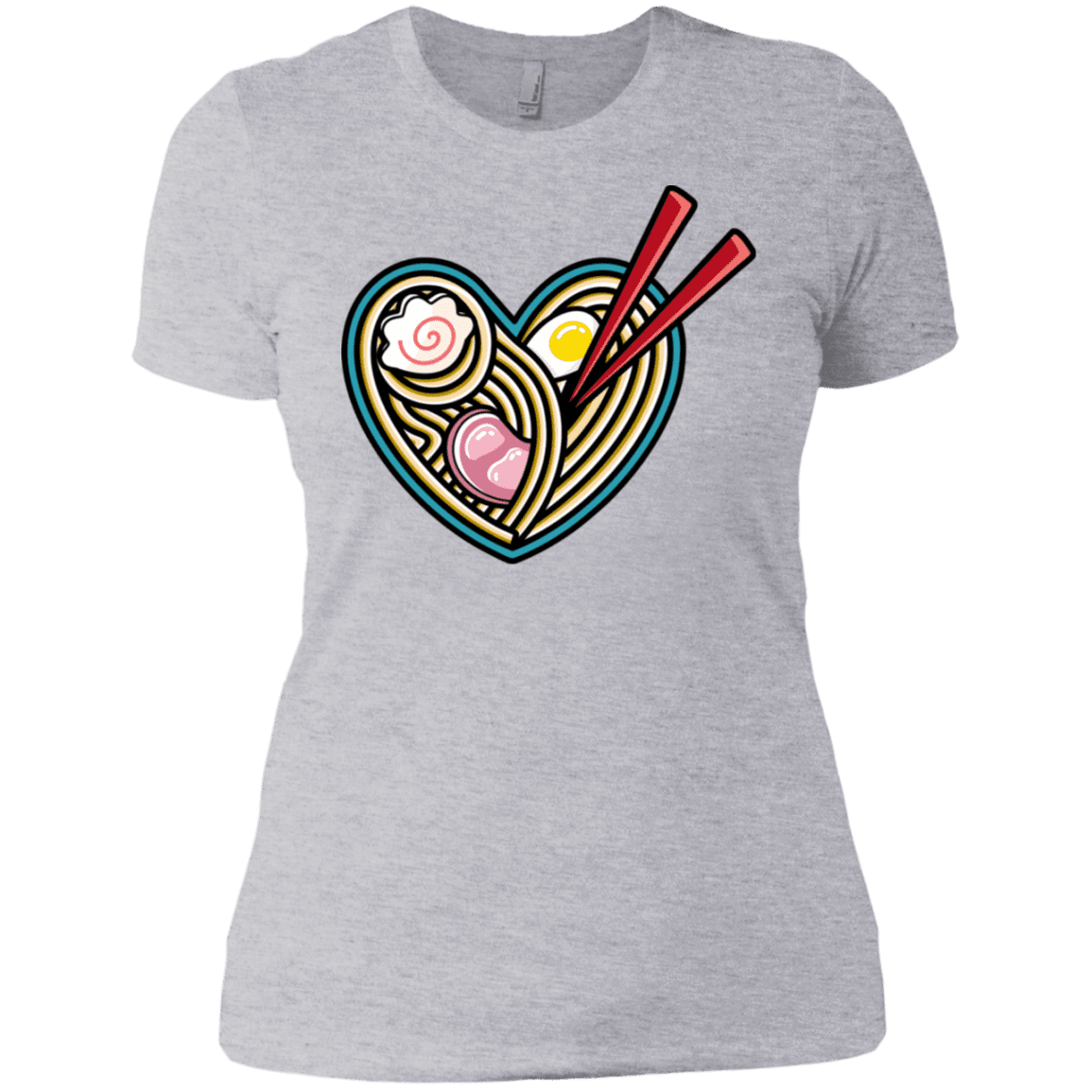 T-Shirts Heather Grey / X-Small Love Ramen Women's Premium T-Shirt