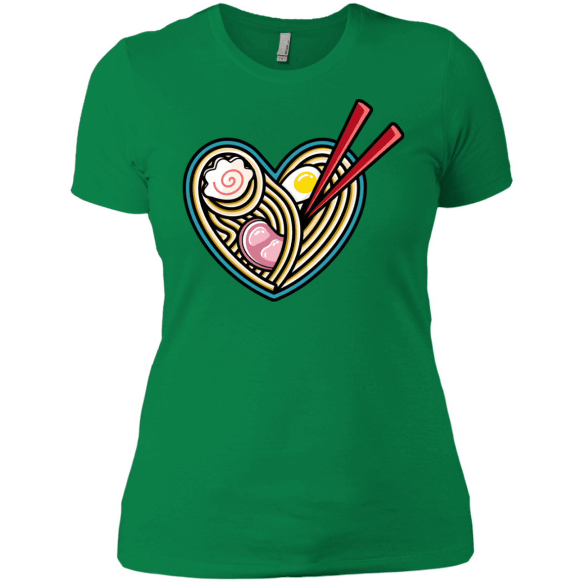 T-Shirts Kelly Green / X-Small Love Ramen Women's Premium T-Shirt