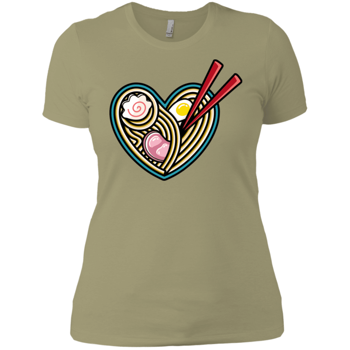 T-Shirts Light Olive / X-Small Love Ramen Women's Premium T-Shirt