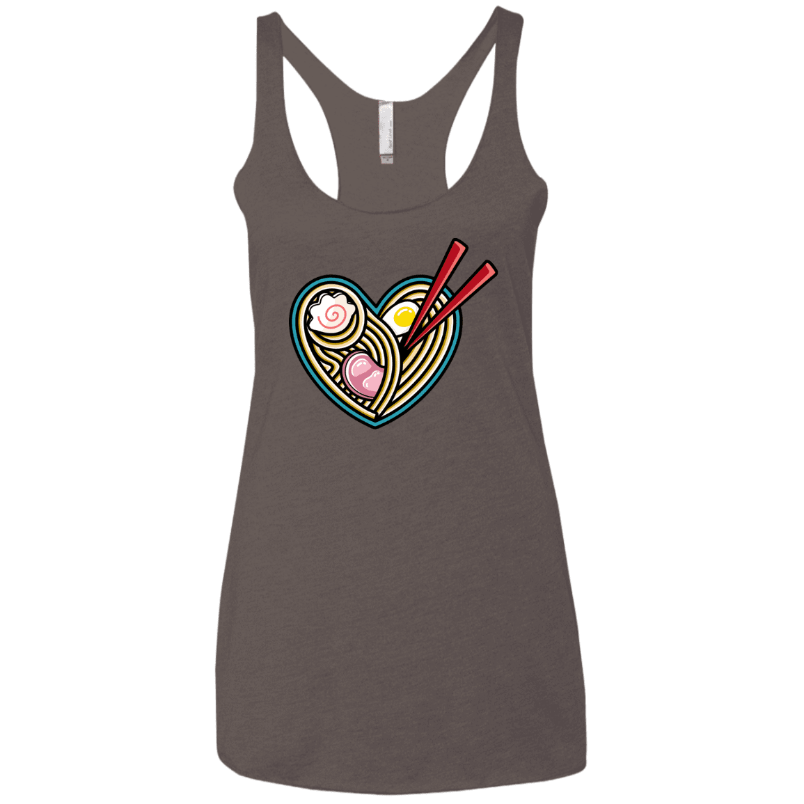 T-Shirts Macchiato / X-Small Love Ramen Women's Triblend Racerback Tank