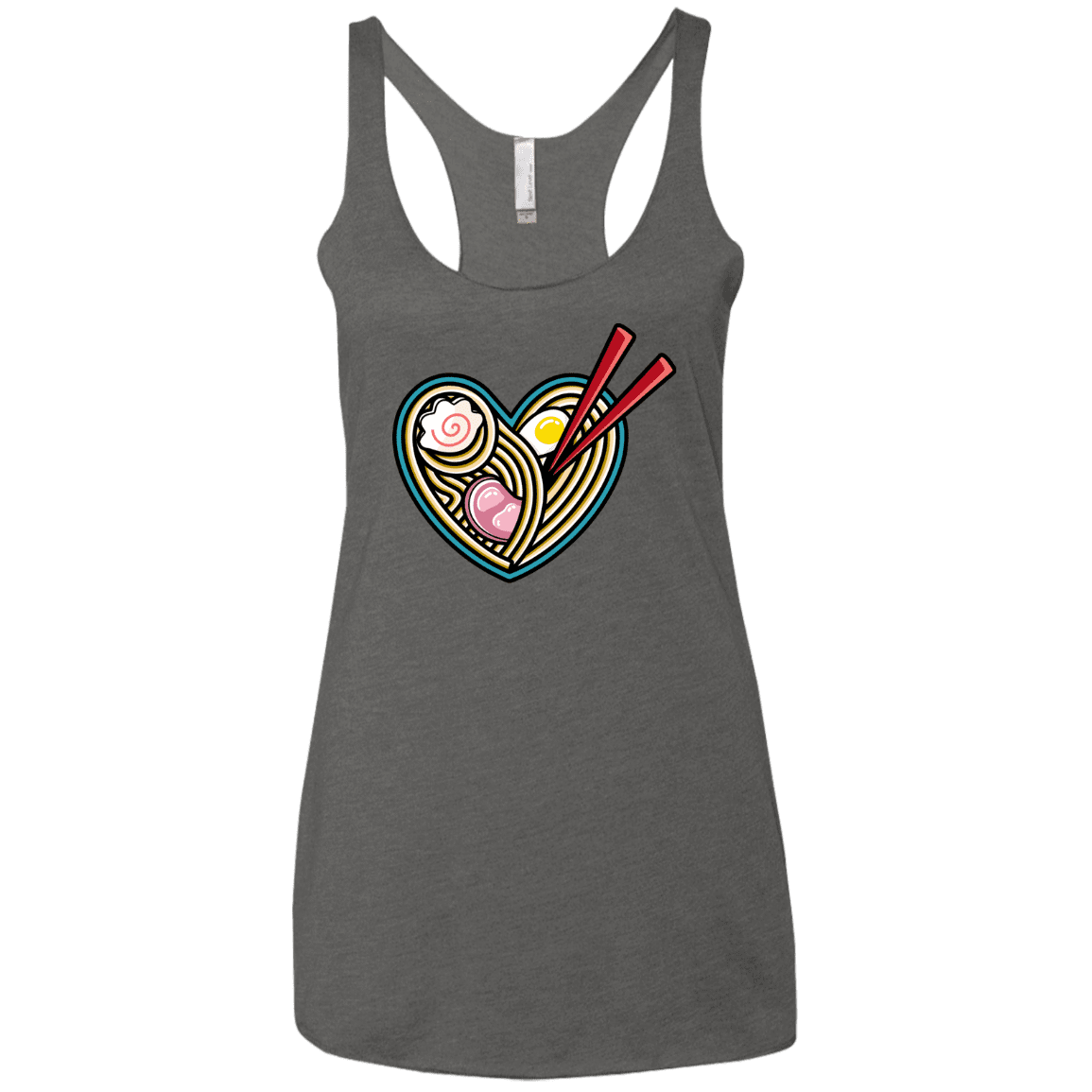 T-Shirts Premium Heather / X-Small Love Ramen Women's Triblend Racerback Tank