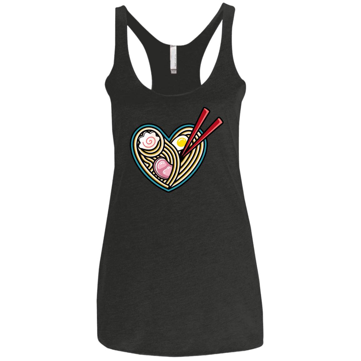 T-Shirts Vintage Black / X-Small Love Ramen Women's Triblend Racerback Tank
