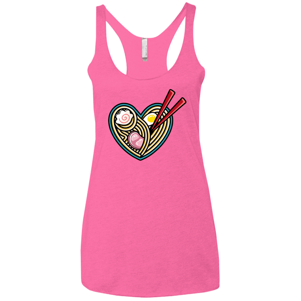 T-Shirts Vintage Pink / X-Small Love Ramen Women's Triblend Racerback Tank