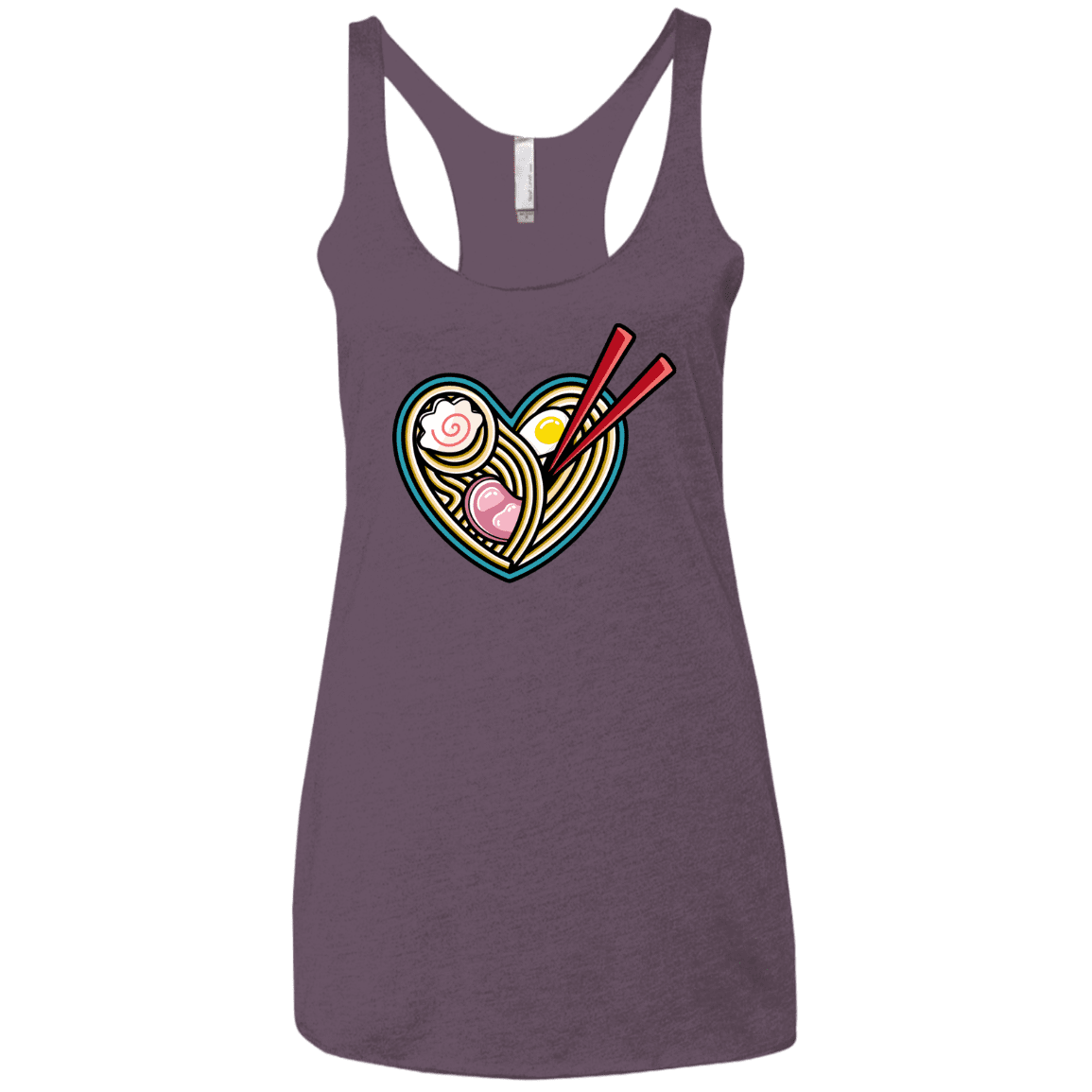 T-Shirts Vintage Purple / X-Small Love Ramen Women's Triblend Racerback Tank