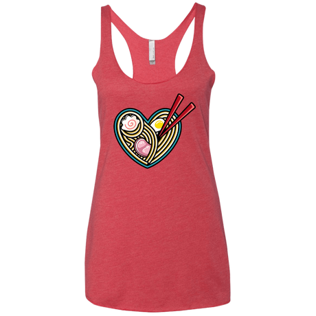 T-Shirts Vintage Red / X-Small Love Ramen Women's Triblend Racerback Tank