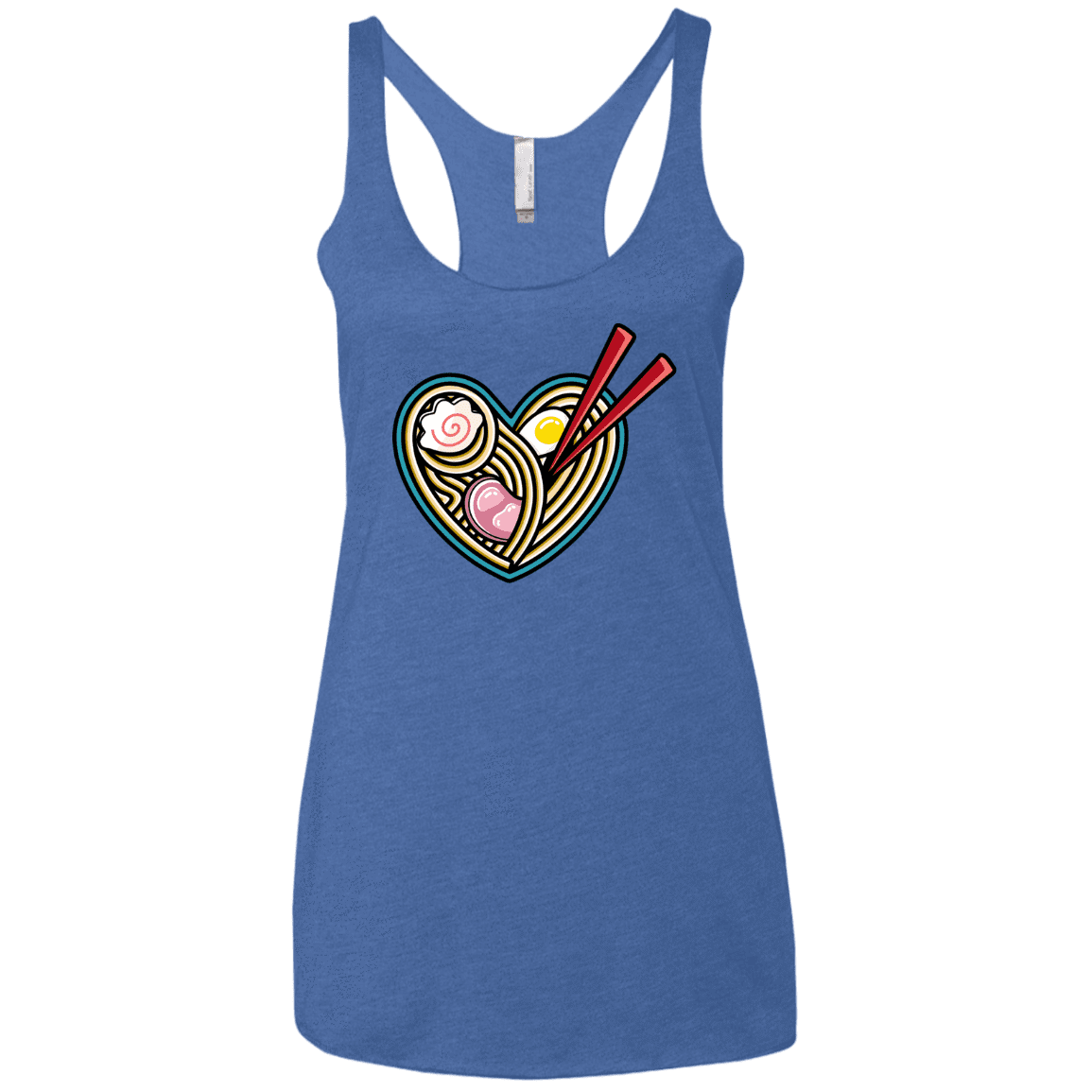 T-Shirts Vintage Royal / X-Small Love Ramen Women's Triblend Racerback Tank