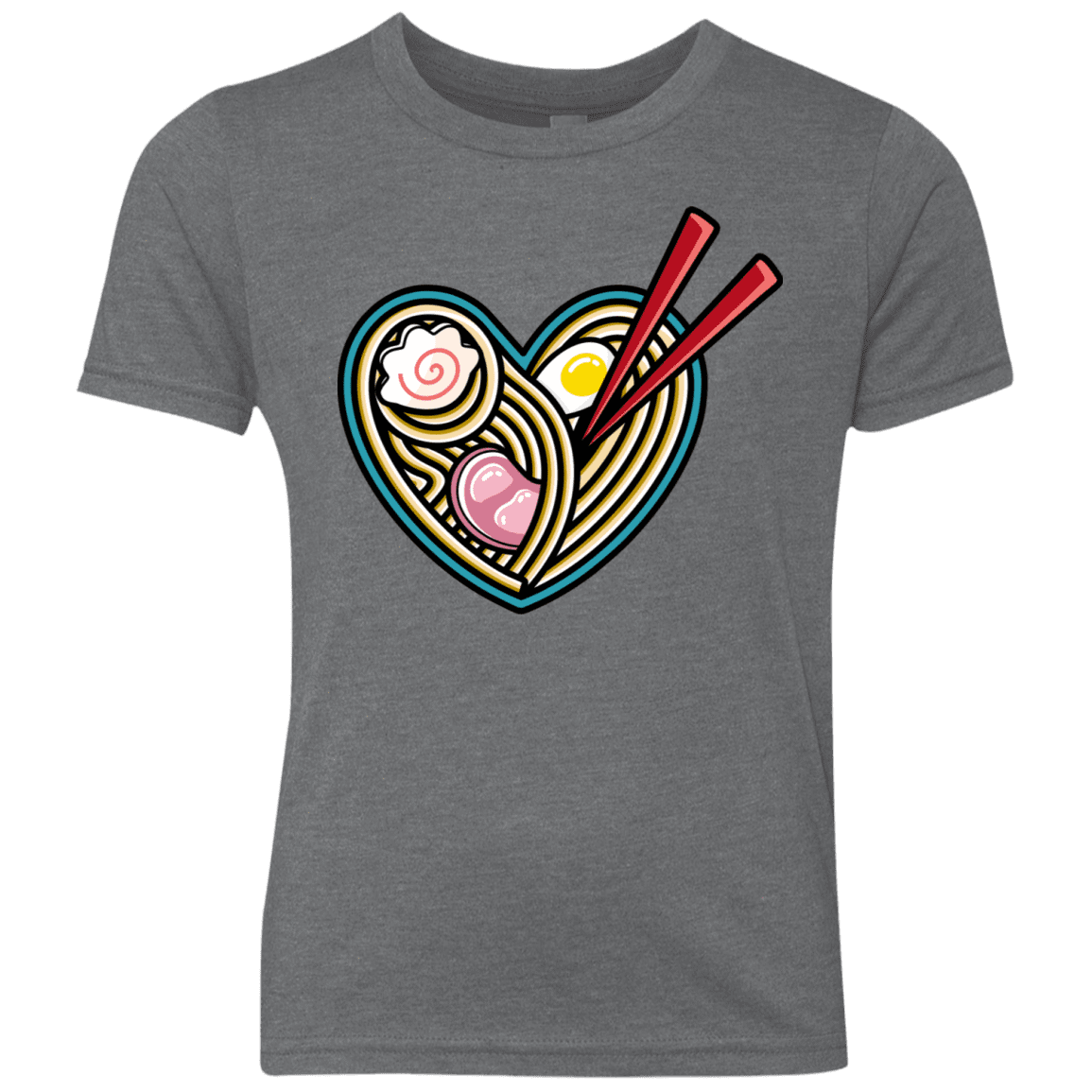 T-Shirts Premium Heather / YXS Love Ramen Youth Triblend T-Shirt