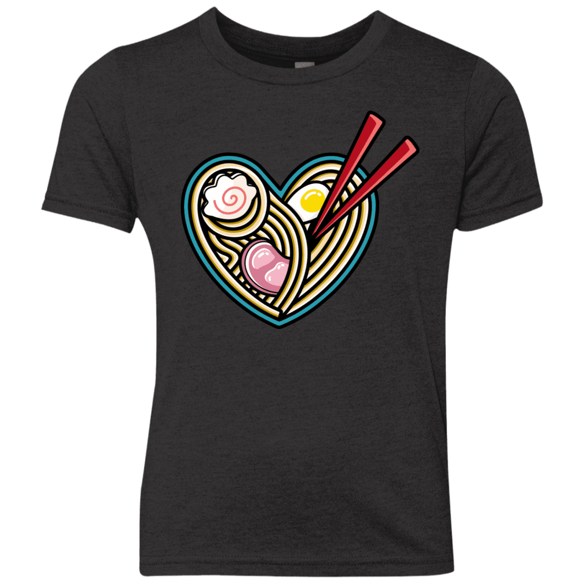 T-Shirts Vintage Black / YXS Love Ramen Youth Triblend T-Shirt