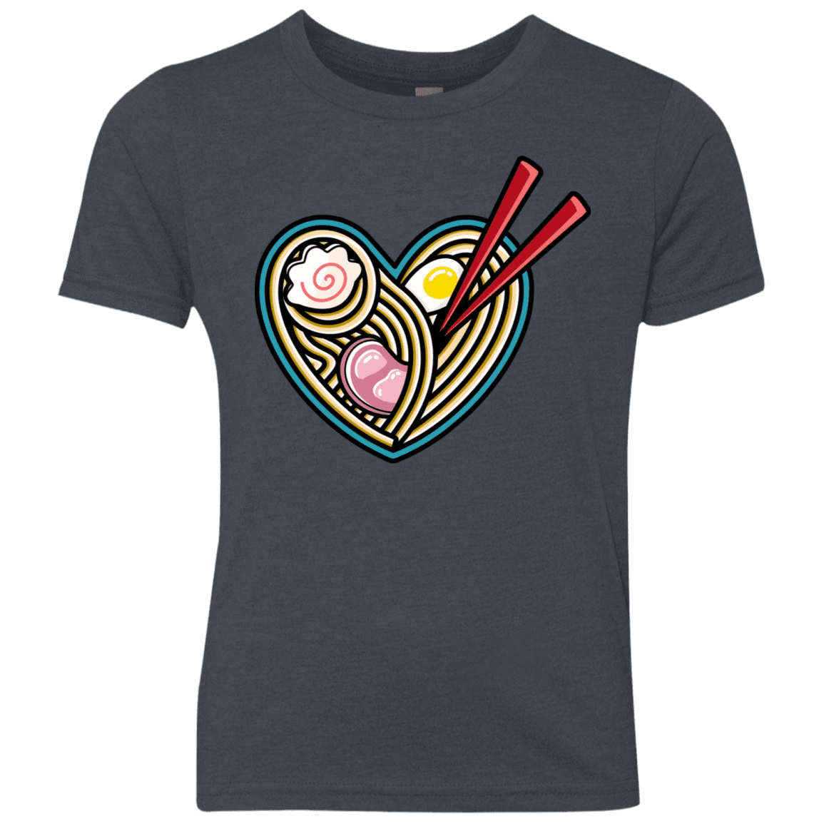 T-Shirts Vintage Navy / YXS Love Ramen Youth Triblend T-Shirt