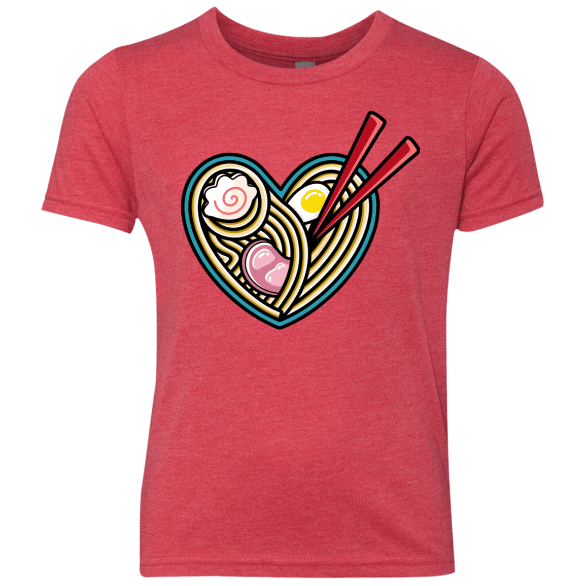 T-Shirts Vintage Red / YXS Love Ramen Youth Triblend T-Shirt